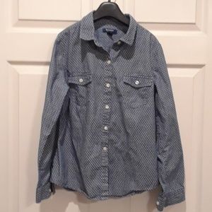 Blue spotted shirt by Old Navy